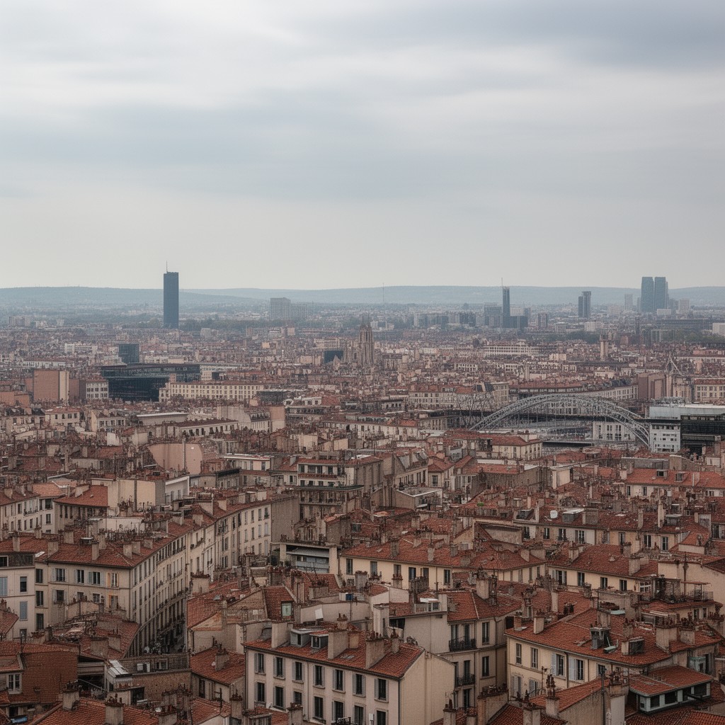 AI-generated illustration of Villeurbanne