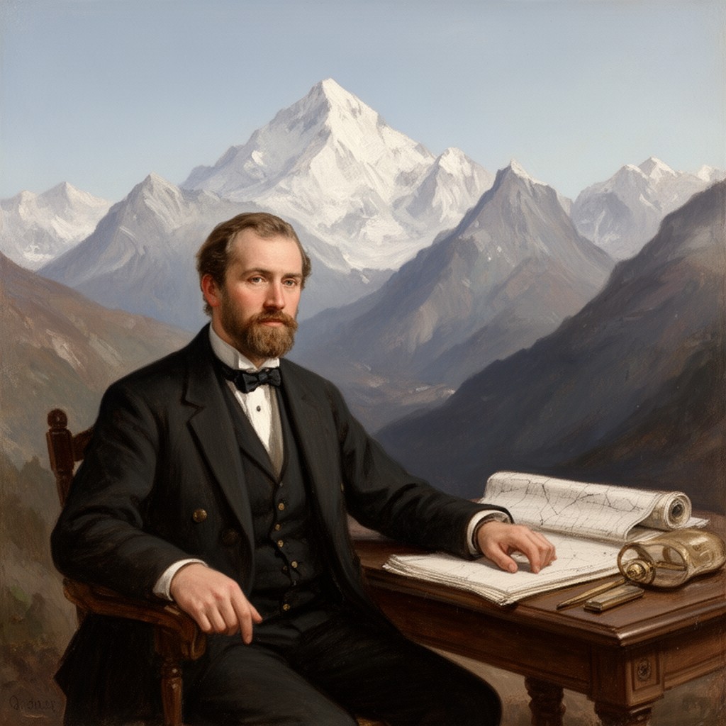 AI-generated illustration of Thomas Montgomerie