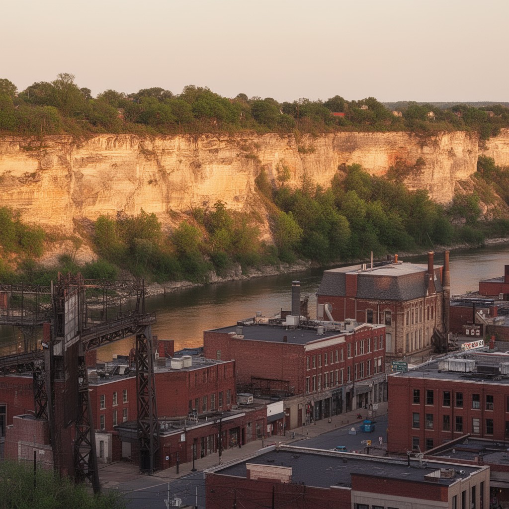 AI-generated illustration of Alton, Illinois