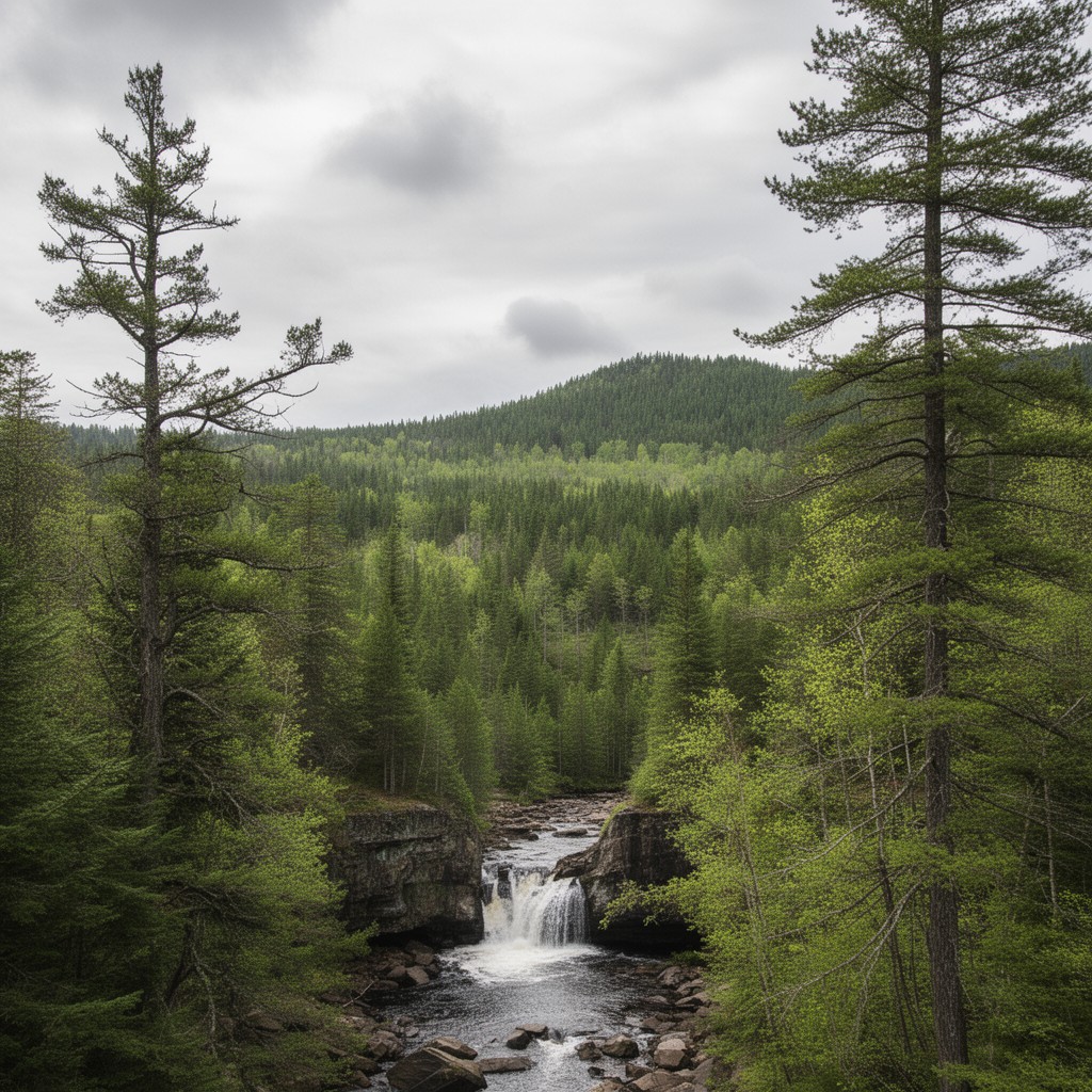 AI-generated illustration of Kingman Township, Maine
