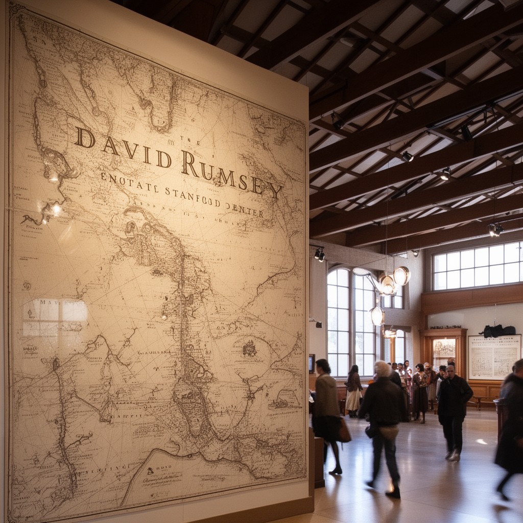 AI-generated illustration of David Rumsey Map Center