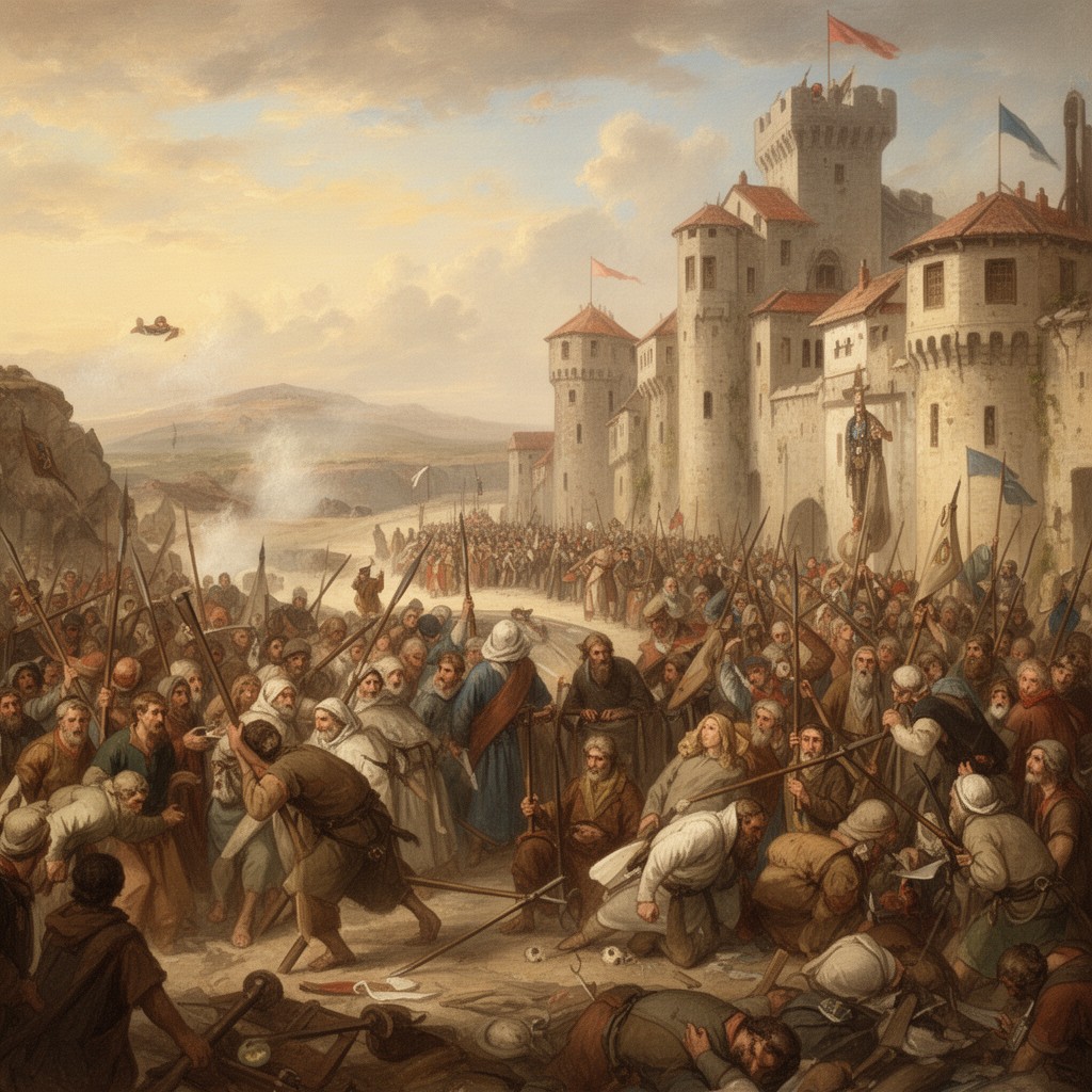 AI-generated illustration of People's Crusade