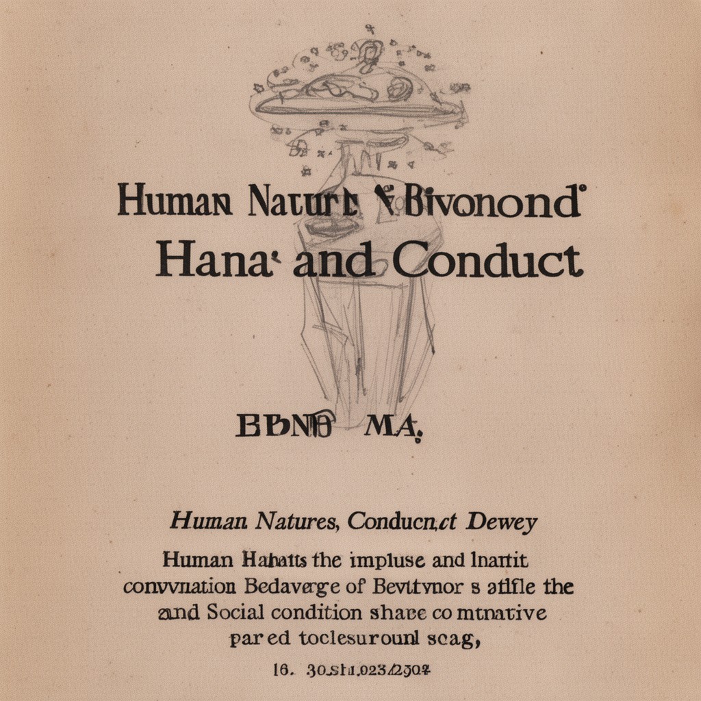 AI-generated illustration of Human Nature and Conduct