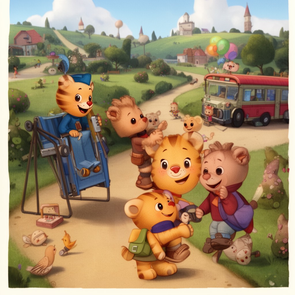 AI-generated illustration of Daniel Tiger's Neighborhood