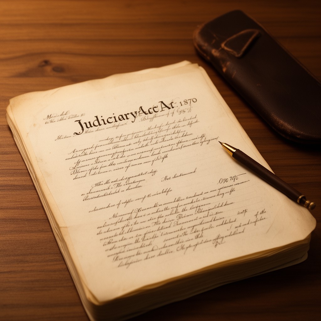 AI-generated illustration of Judiciary Act of 1870