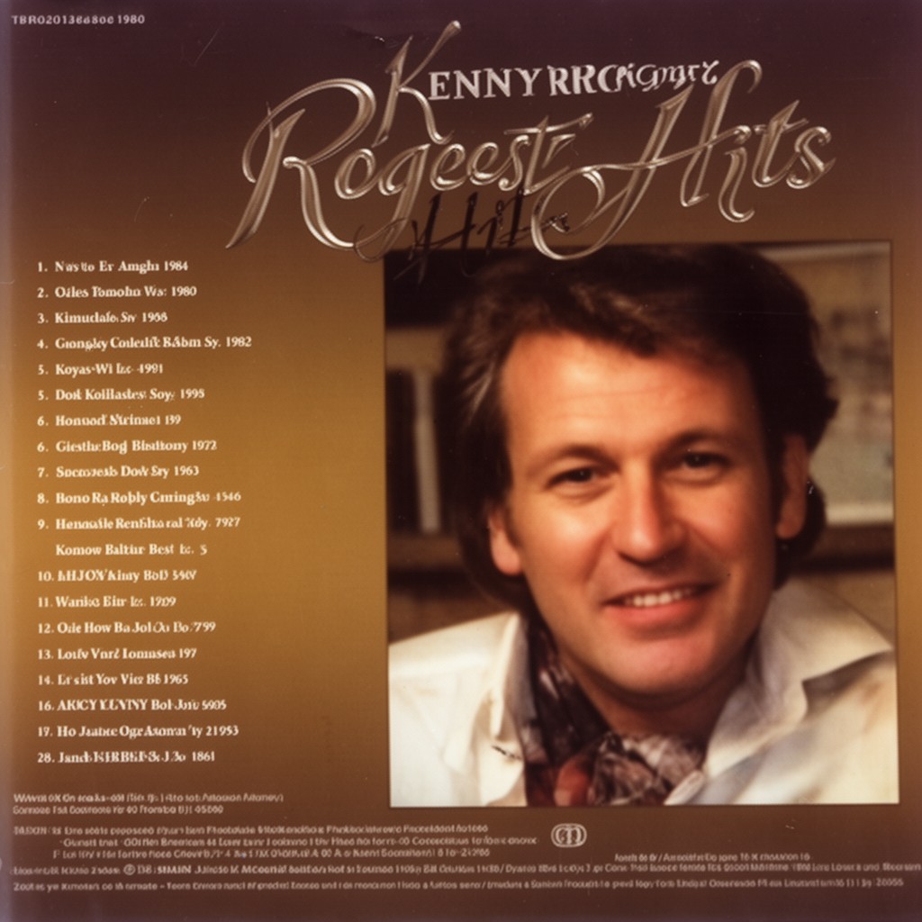 AI-generated illustration of Greatest Hits (Kenny Rogers album)