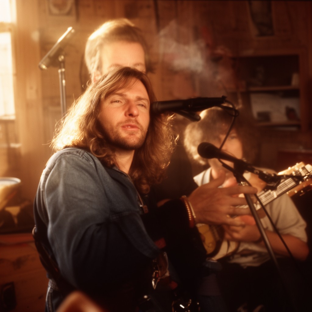 AI-generated illustration of Barry McGuire