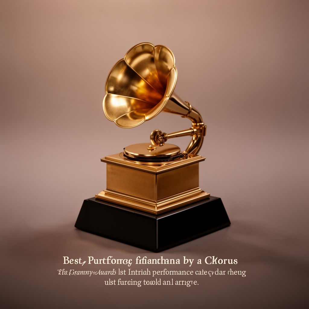 AI-generated illustration of Grammy Award for Best Performance by a Chorus