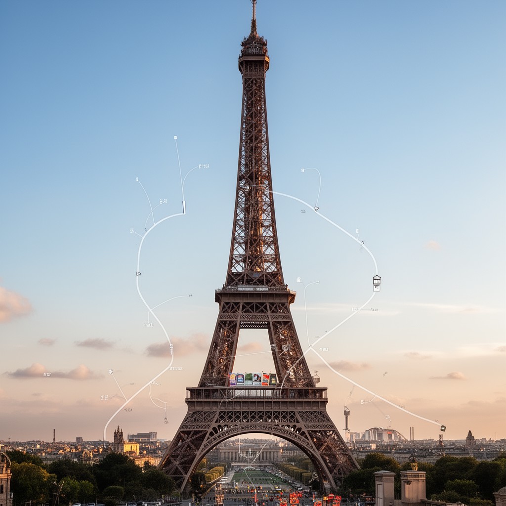 AI-generated illustration of Eiffel