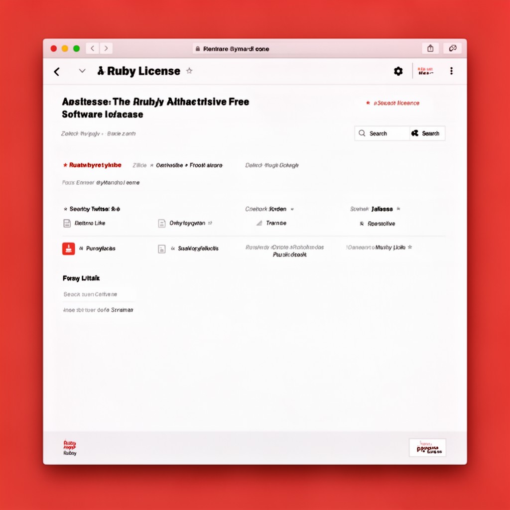 AI-generated illustration of Ruby License