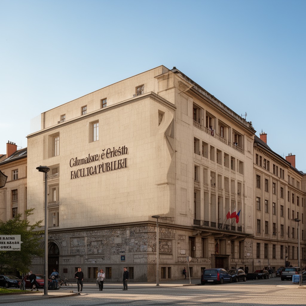 AI-generated illustration of Faculty of Medicine in Plzeň