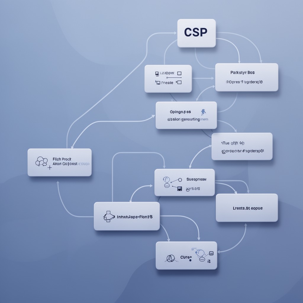 AI-generated illustration of CSP (Communicating Sequential Processes)