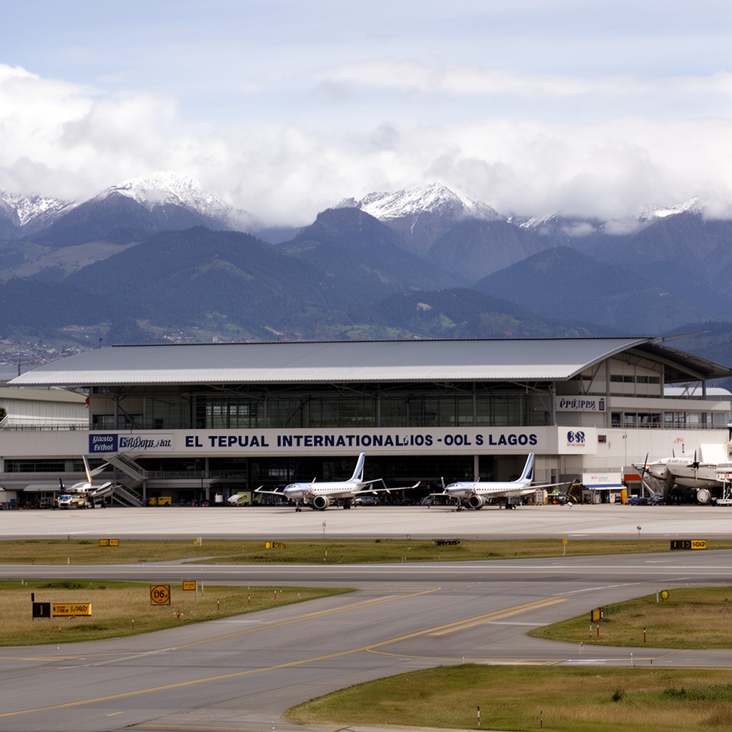 AI-generated illustration of El Tepual International Airport