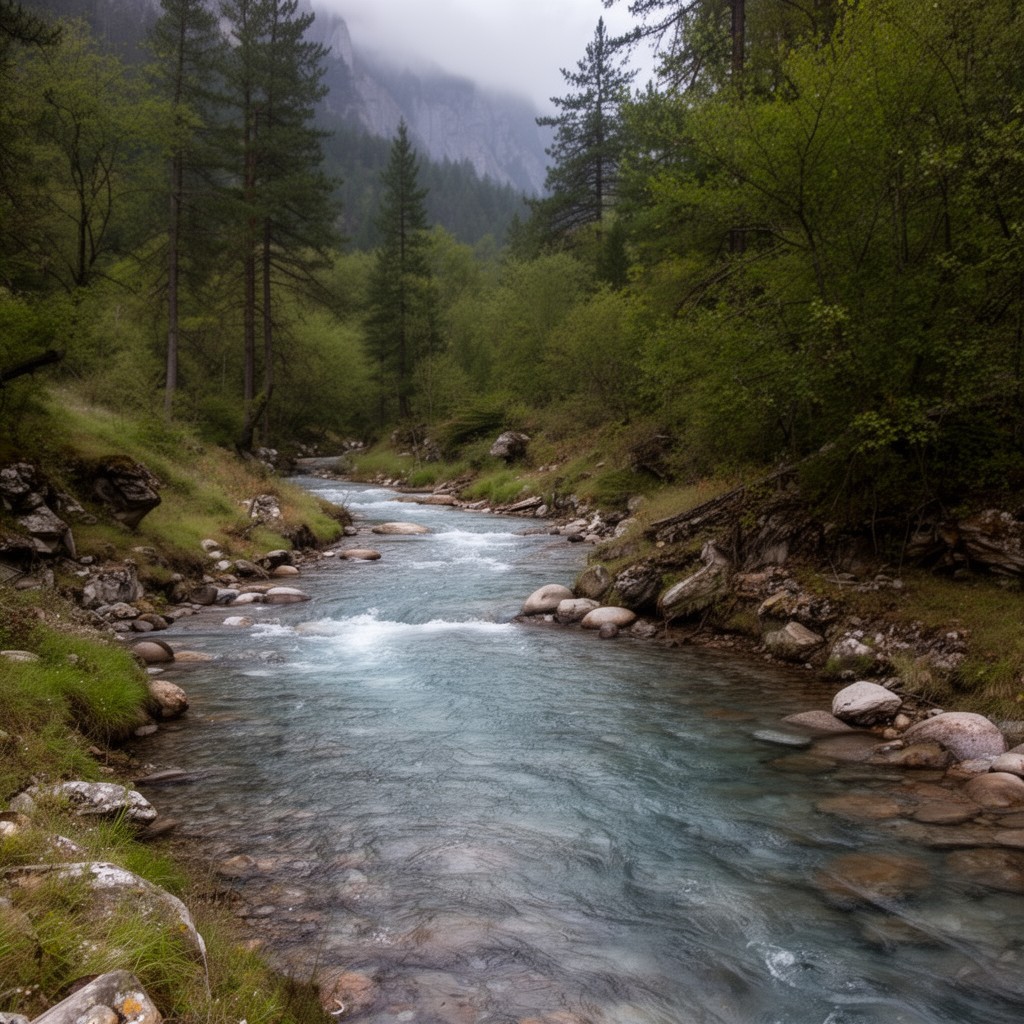 AI-generated illustration of Acheron River