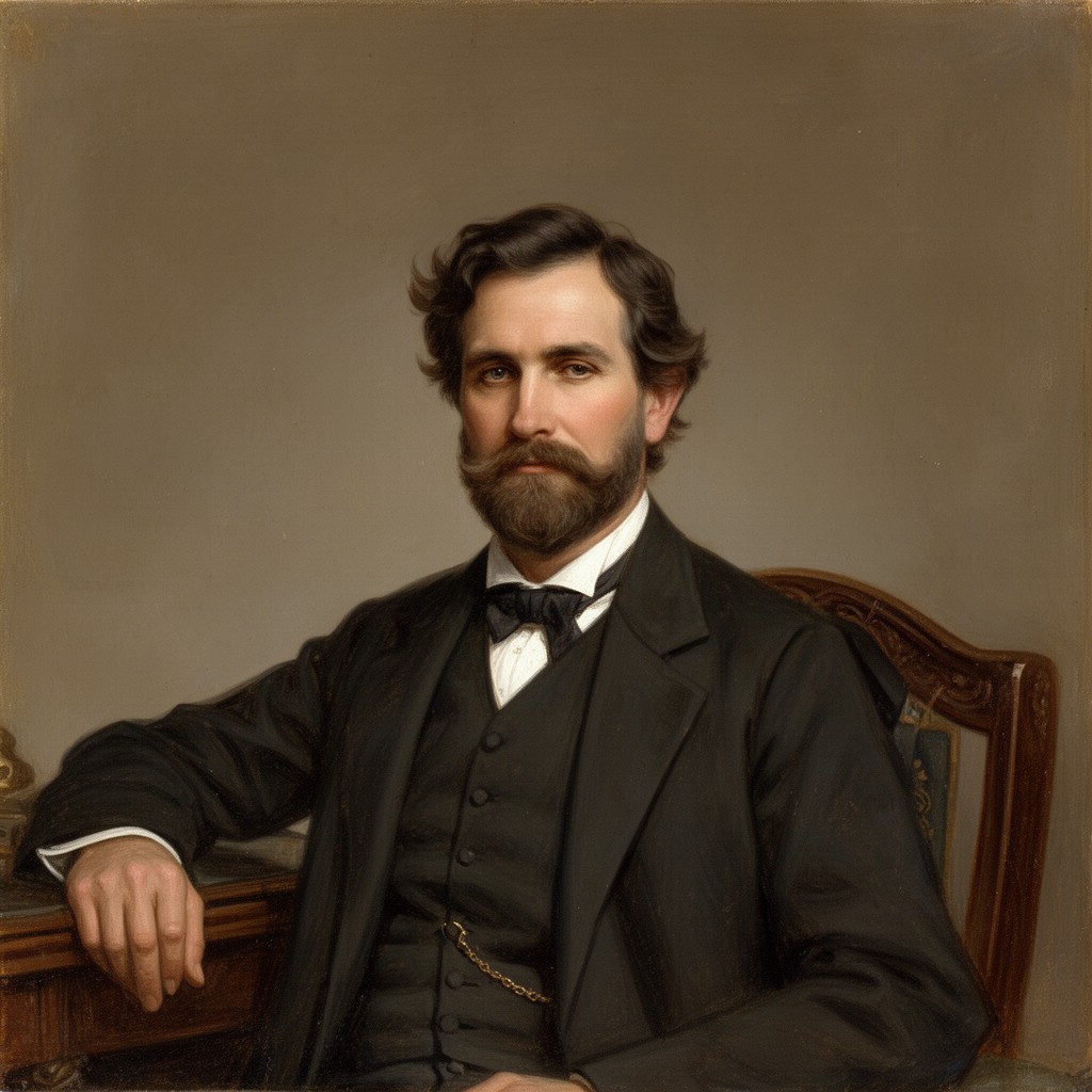 AI-generated illustration of Thomas Mercer