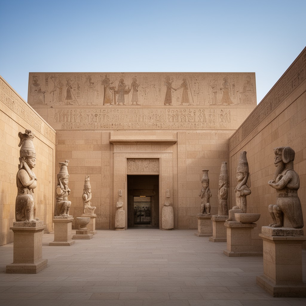 AI-generated illustration of Luxor Museum