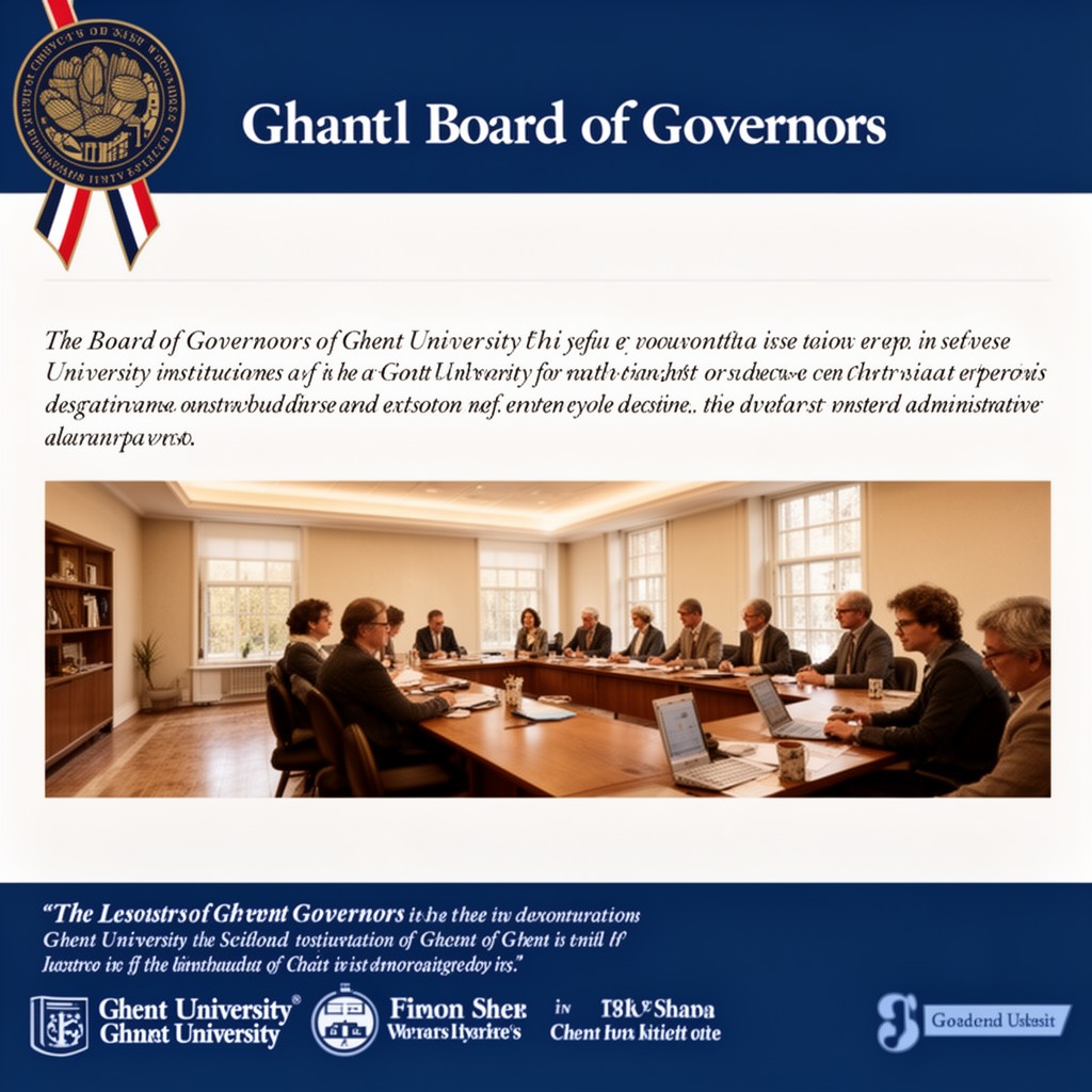 AI-generated illustration of Board of Governors of Ghent University