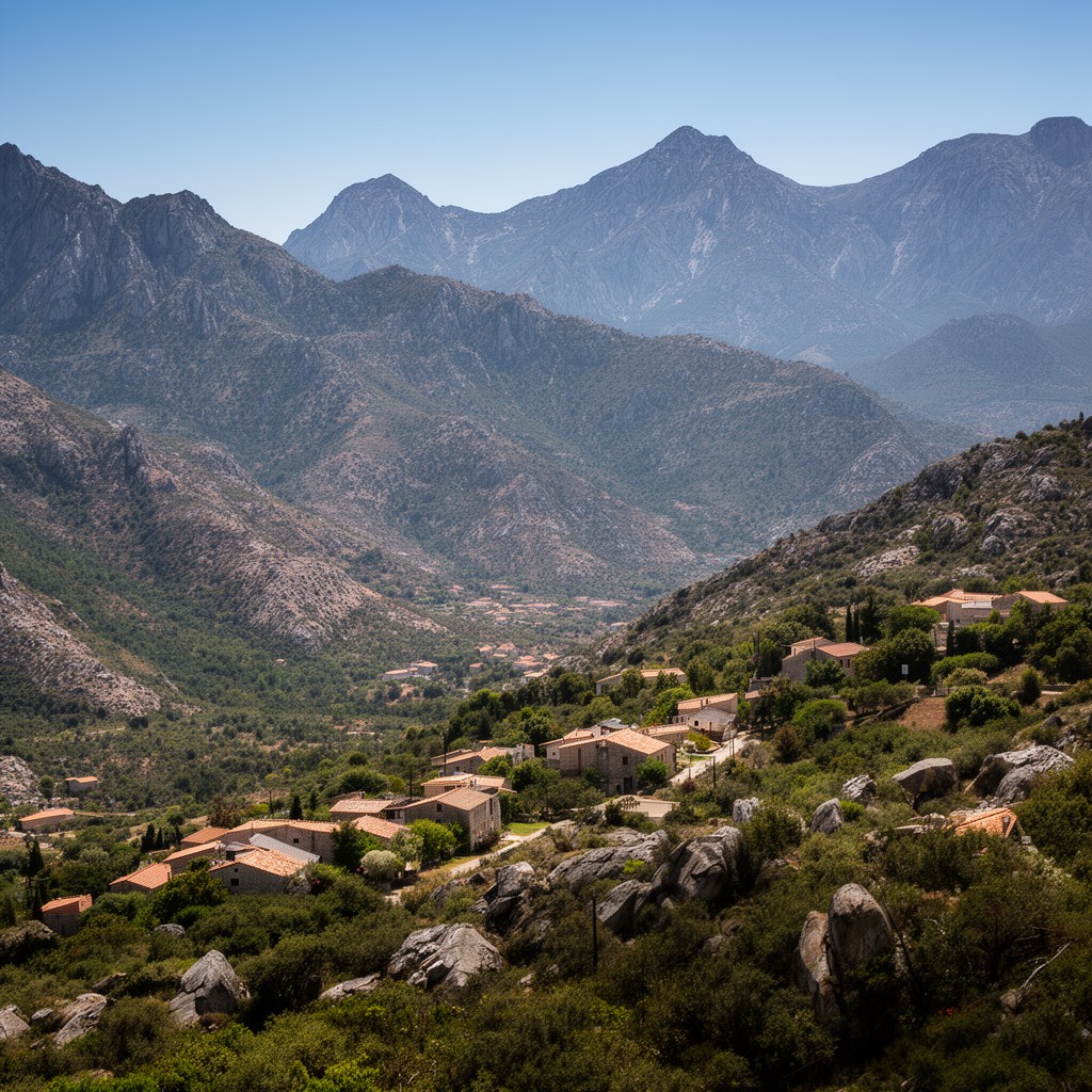 AI-generated illustration of Parc naturel régional de Corse