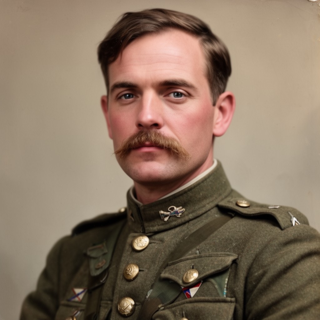AI-generated illustration of William Hunt (soldier)