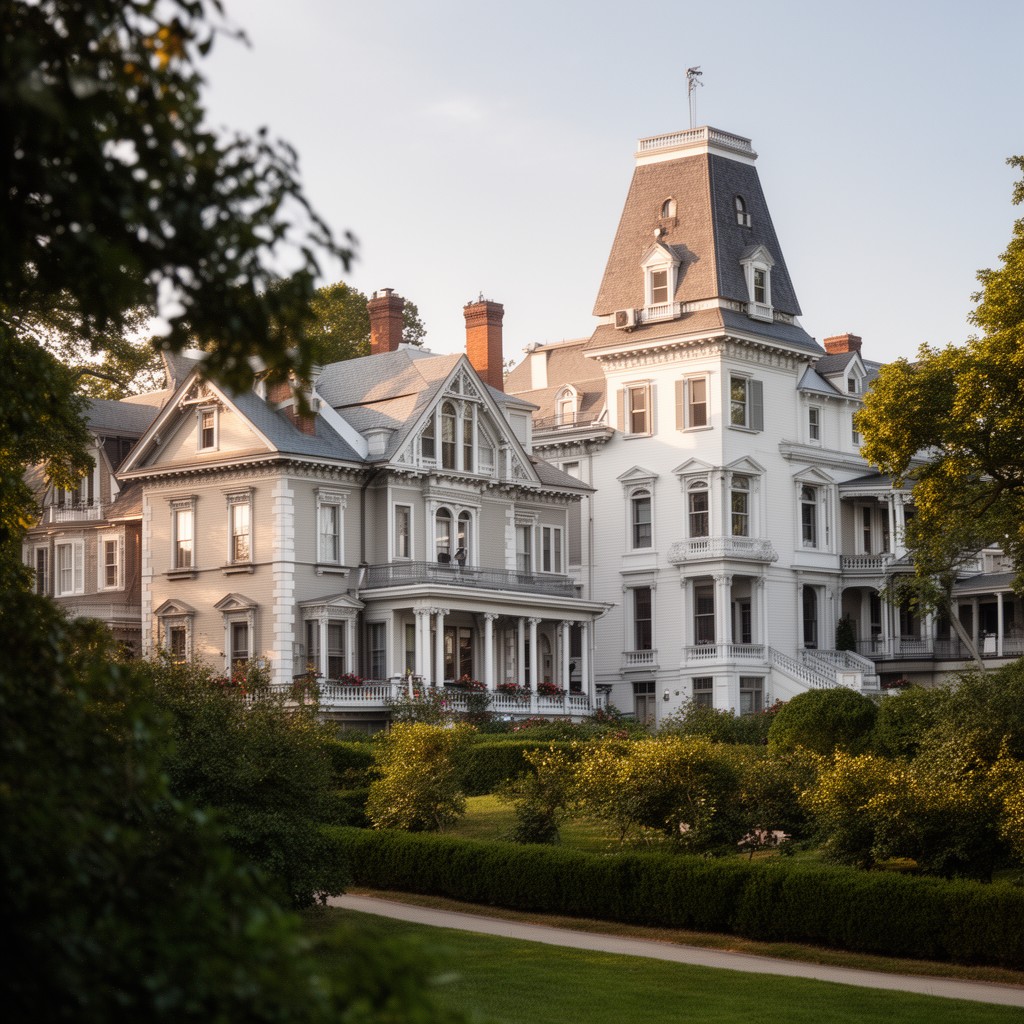 AI-generated illustration of Bellevue Avenue Historic District