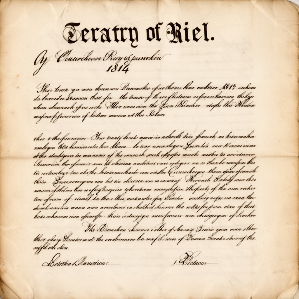 AI-generated illustration of Treaty of Kiel