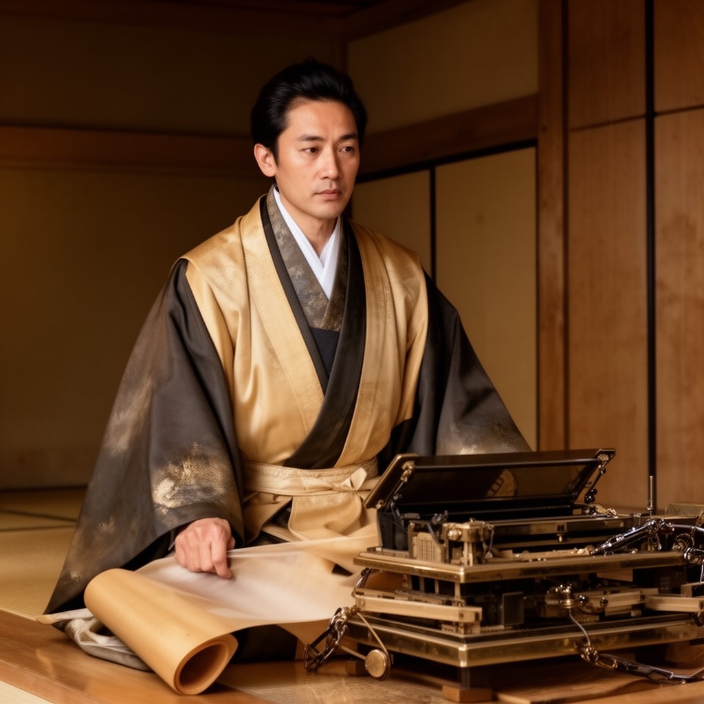 AI-generated illustration of Daijō-daijin