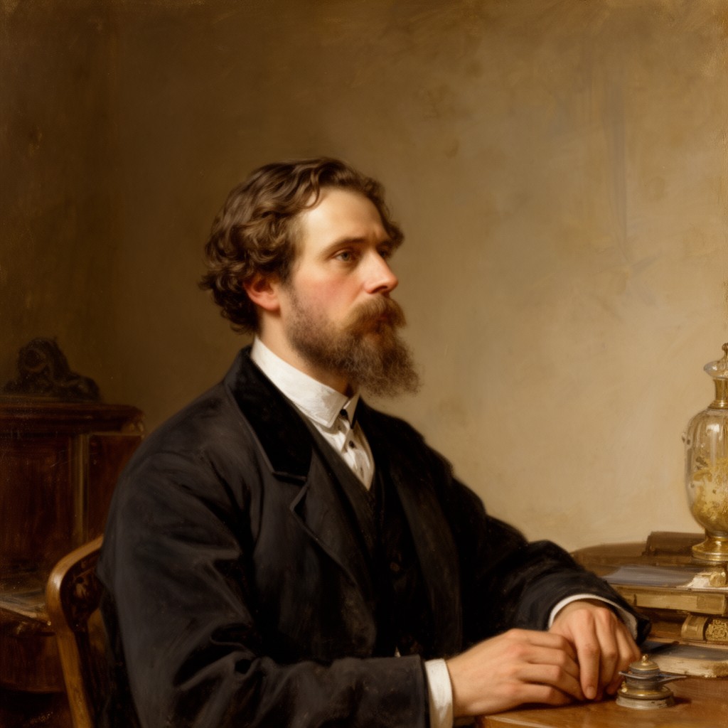 AI-generated illustration of Dmitri Ivanovich Nekhlyudov