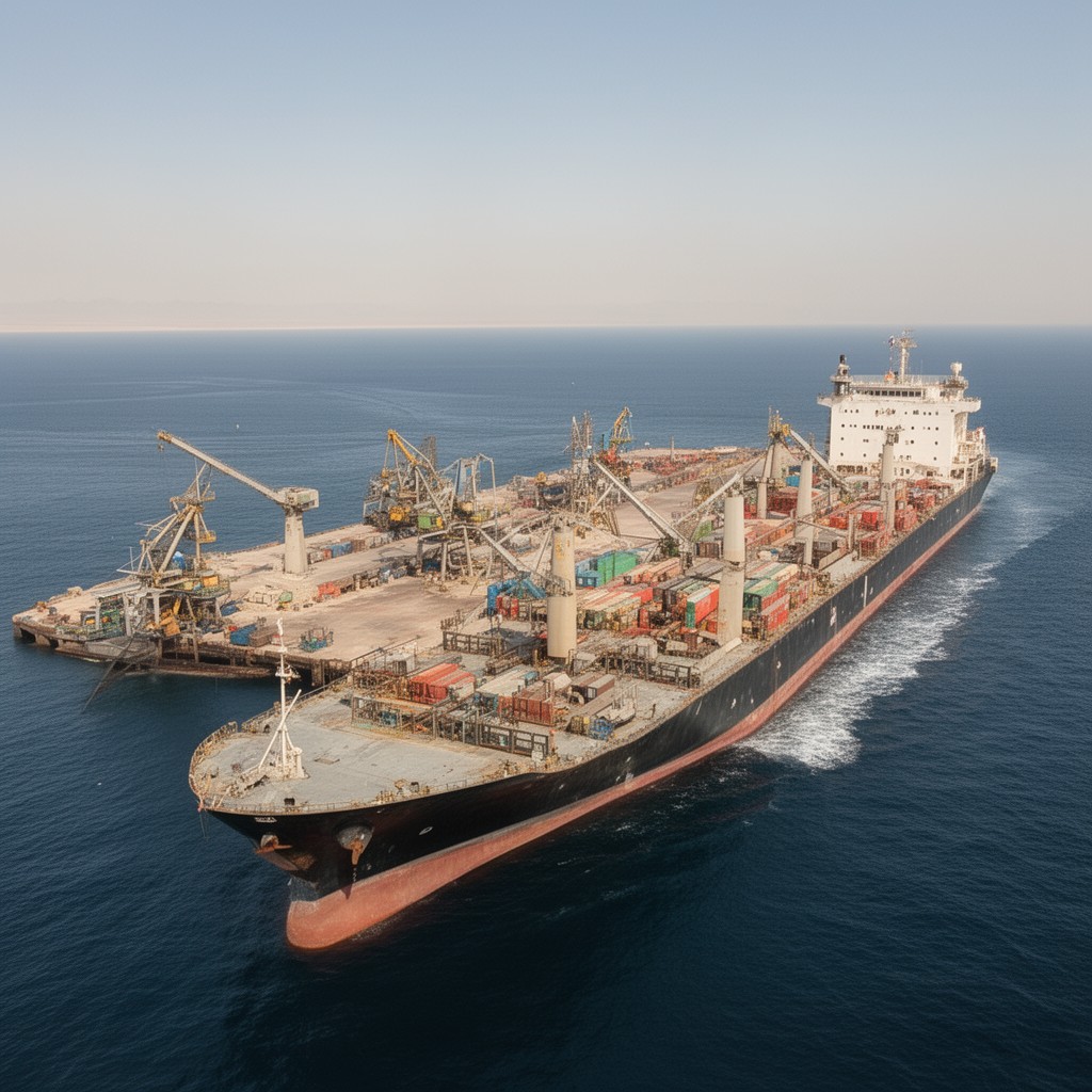 AI-generated illustration of Port of Misrata