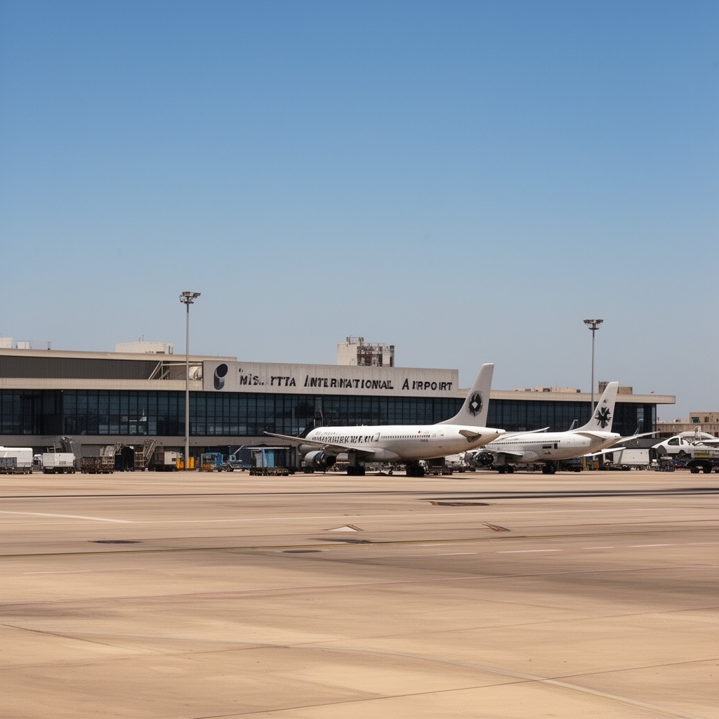 AI-generated illustration of Misrata International Airport