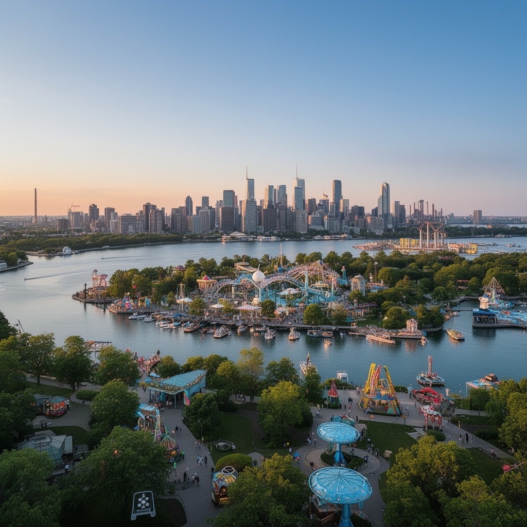 AI-generated illustration of Centre Island