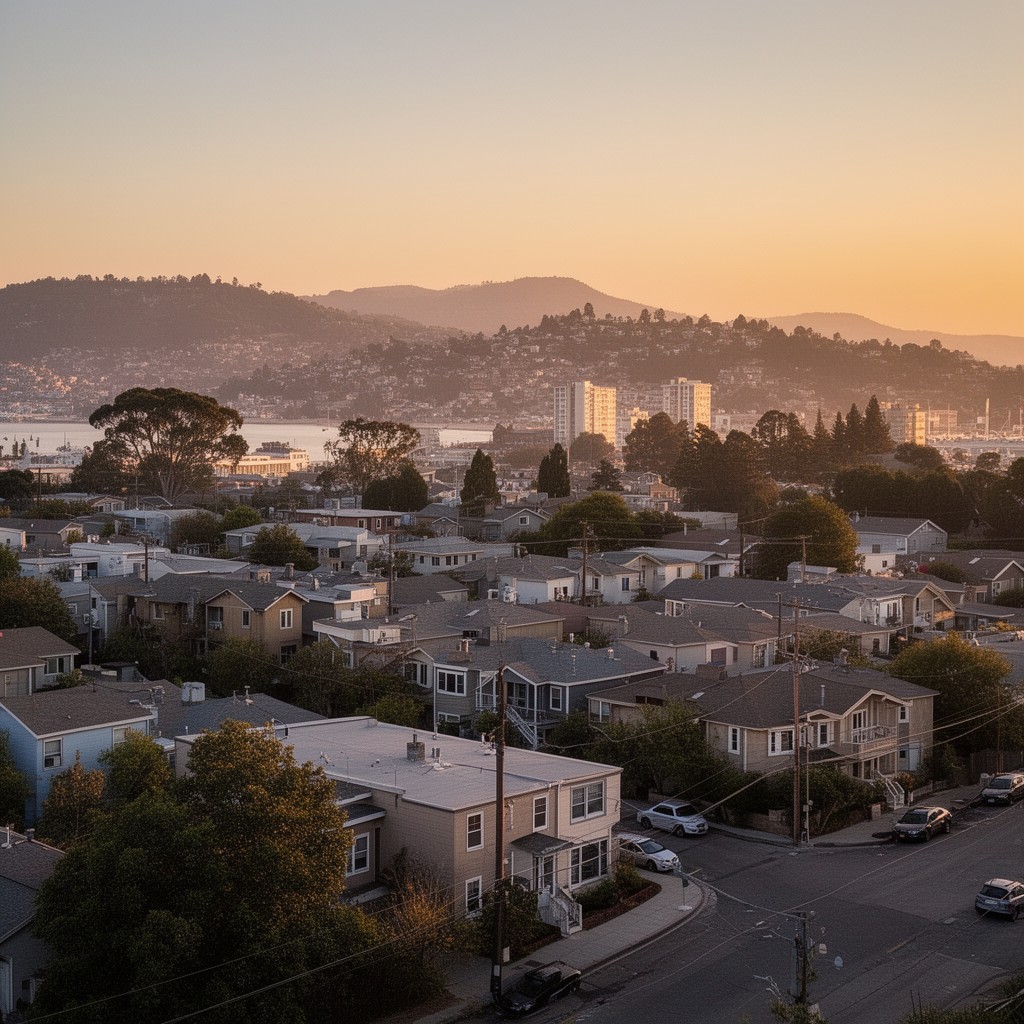 AI-generated illustration of El Cerrito, California, United States