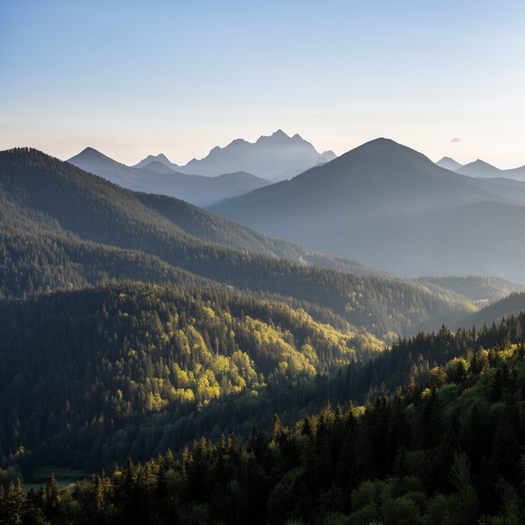 AI-generated illustration of Outer Western Carpathians