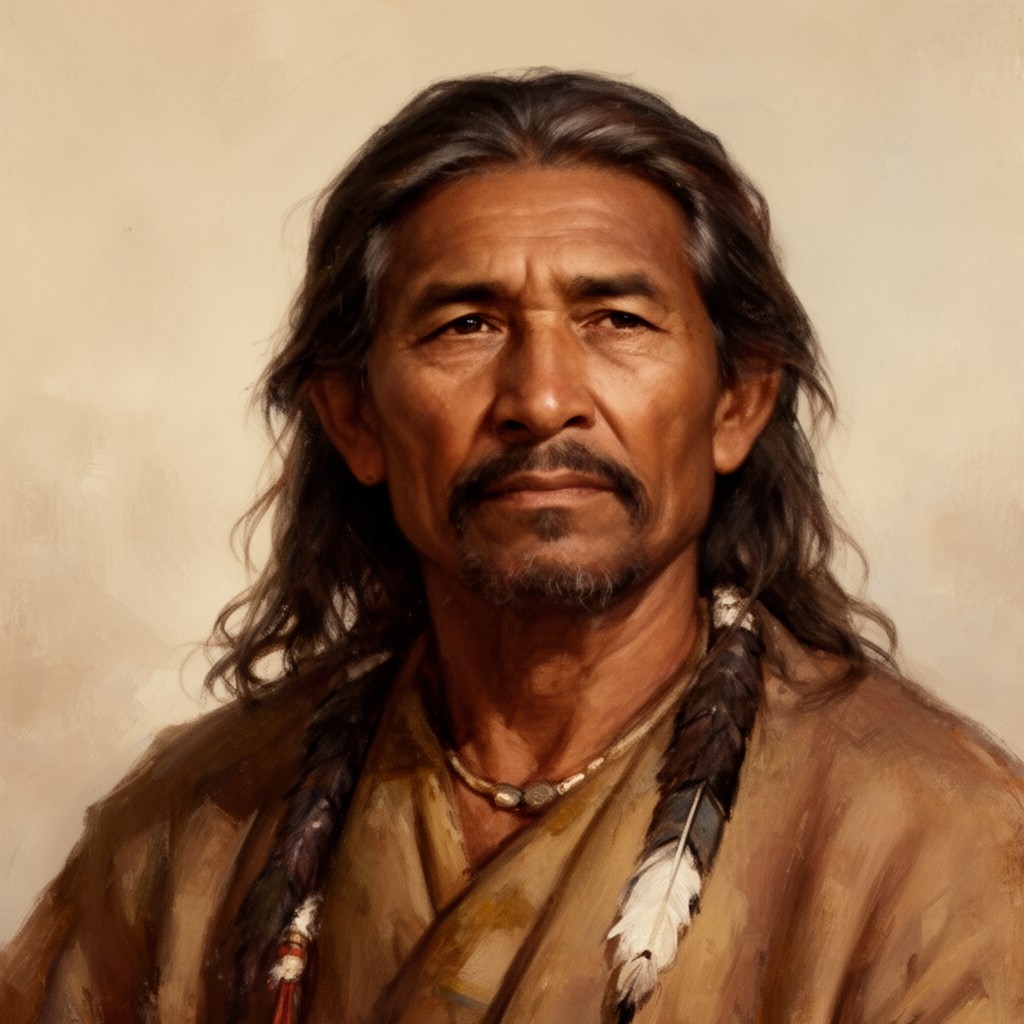 AI-generated illustration of Chief Seattle