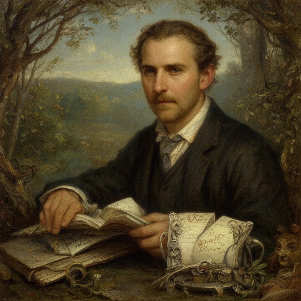 AI-generated illustration of Elihu Vedder