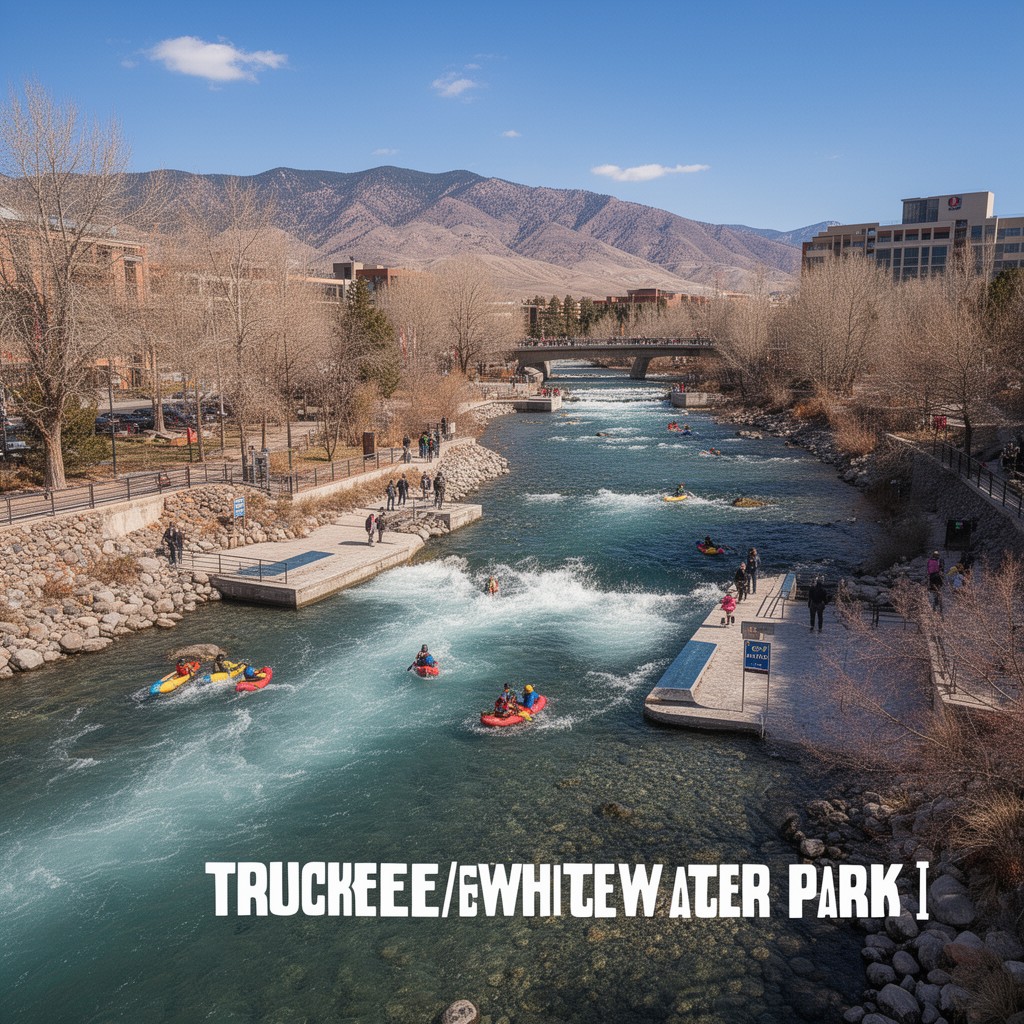 AI-generated illustration of Truckee River Whitewater Park