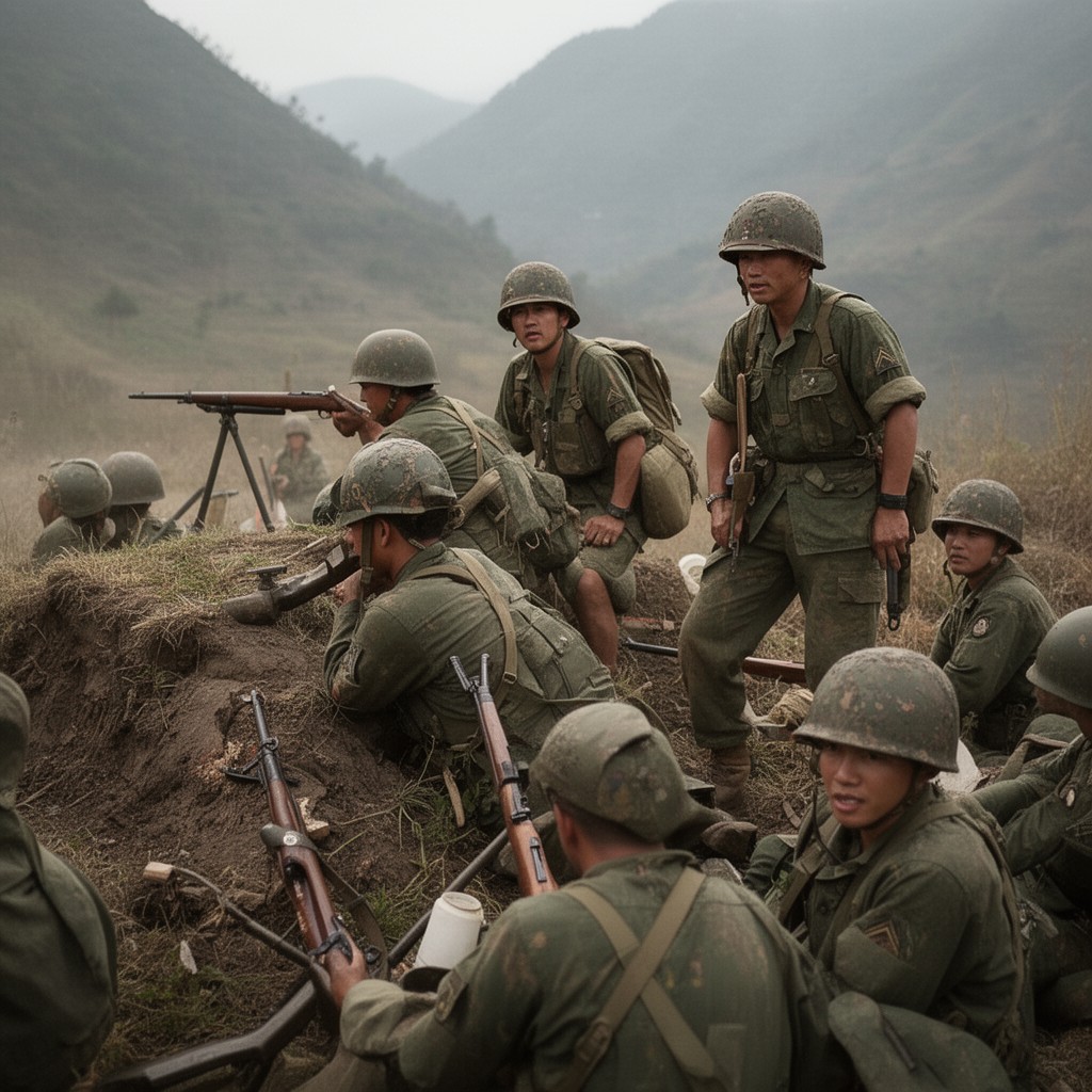 AI-generated illustration of 100th Infantry Battalion