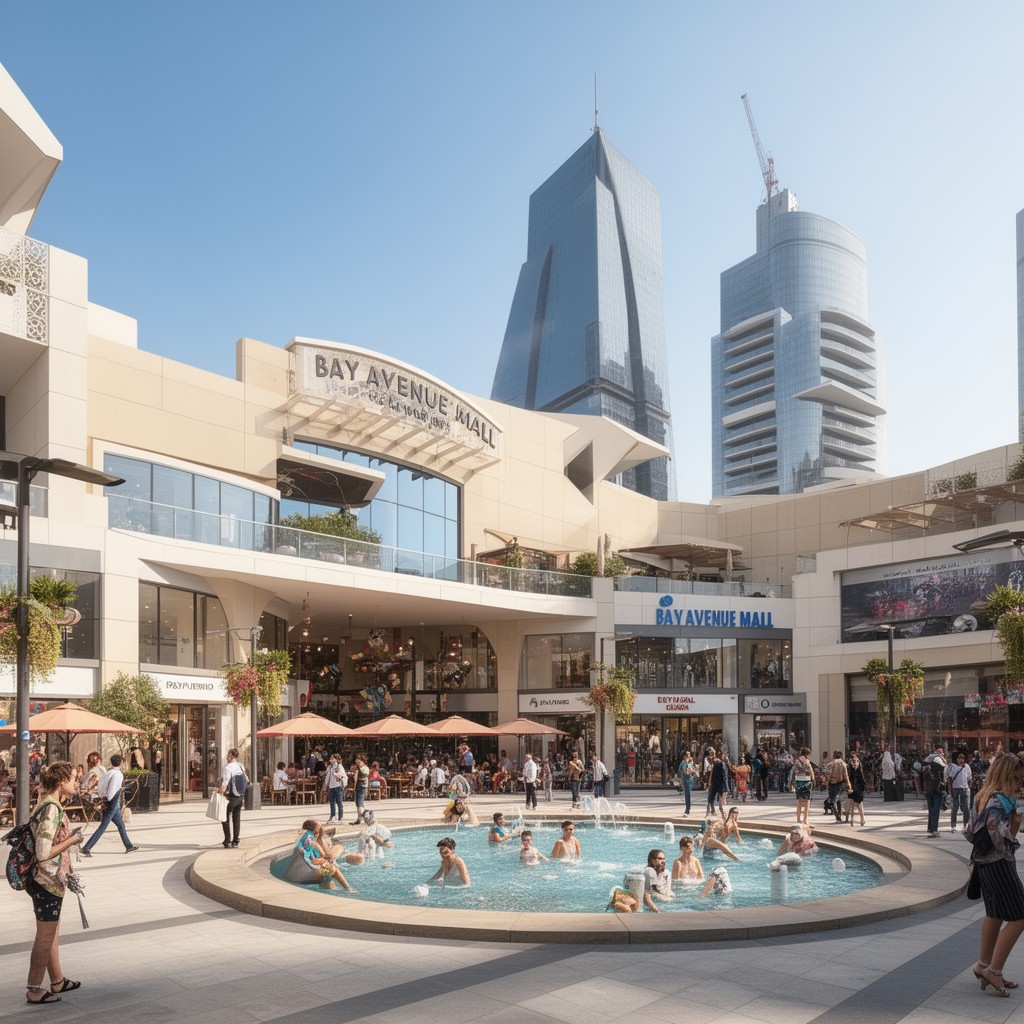 AI-generated illustration of Bay Avenue Mall