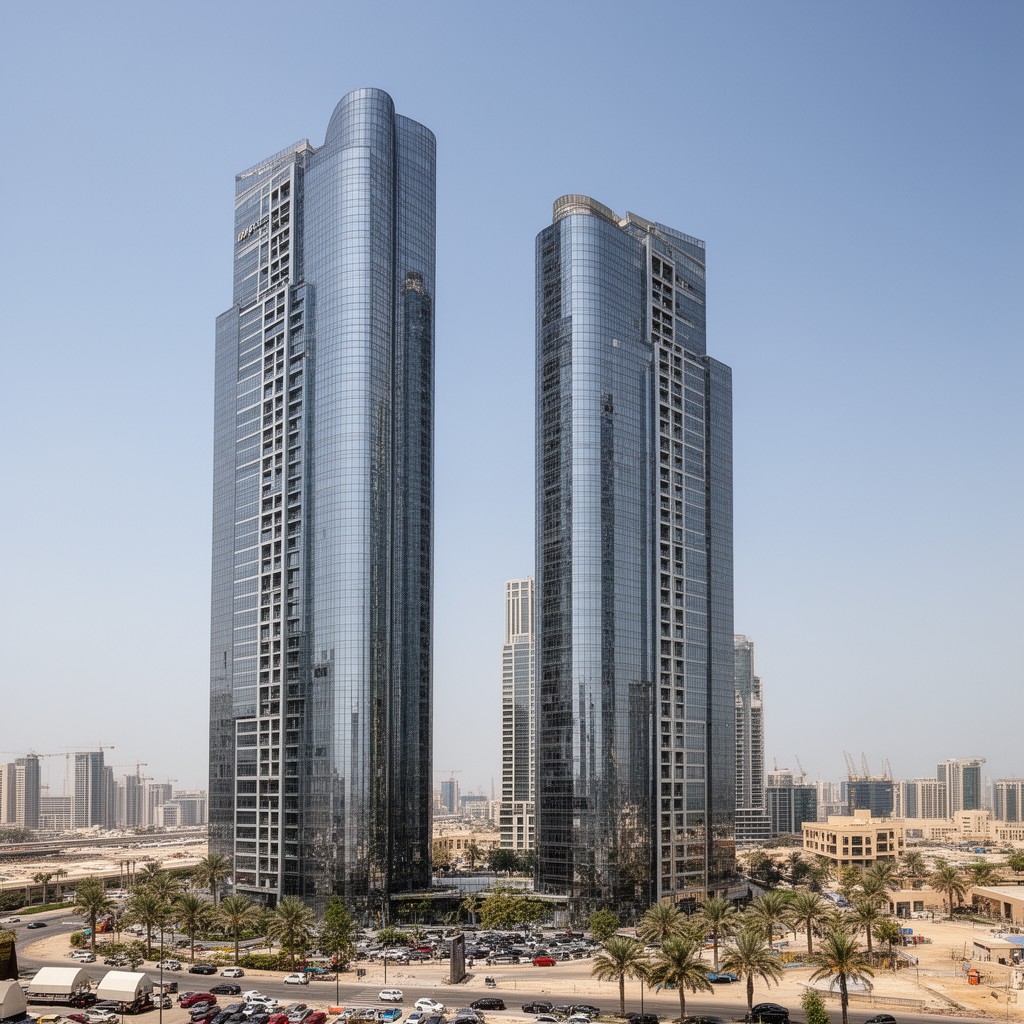 AI-generated illustration of Churchill Towers