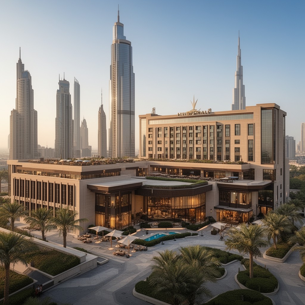 AI-generated illustration of The Oberoi Dubai