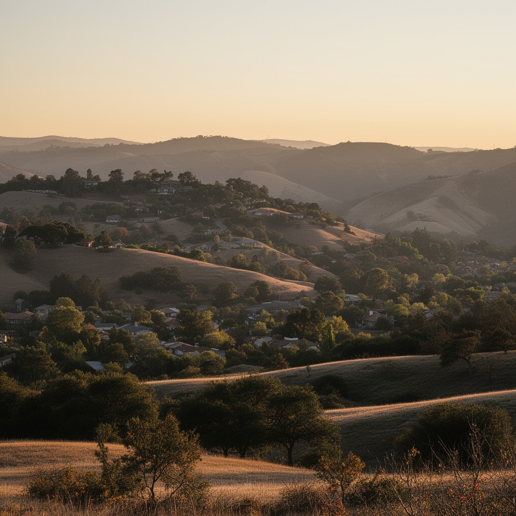 AI-generated illustration of Norris Canyon, California