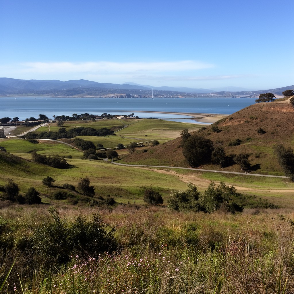AI-generated illustration of Carquinez Strait Regional Shoreline