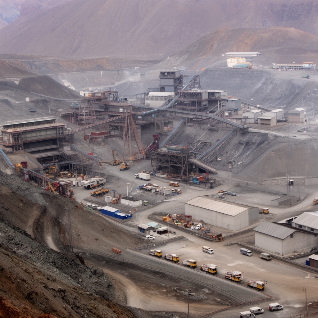 AI-generated illustration of El Teniente mine