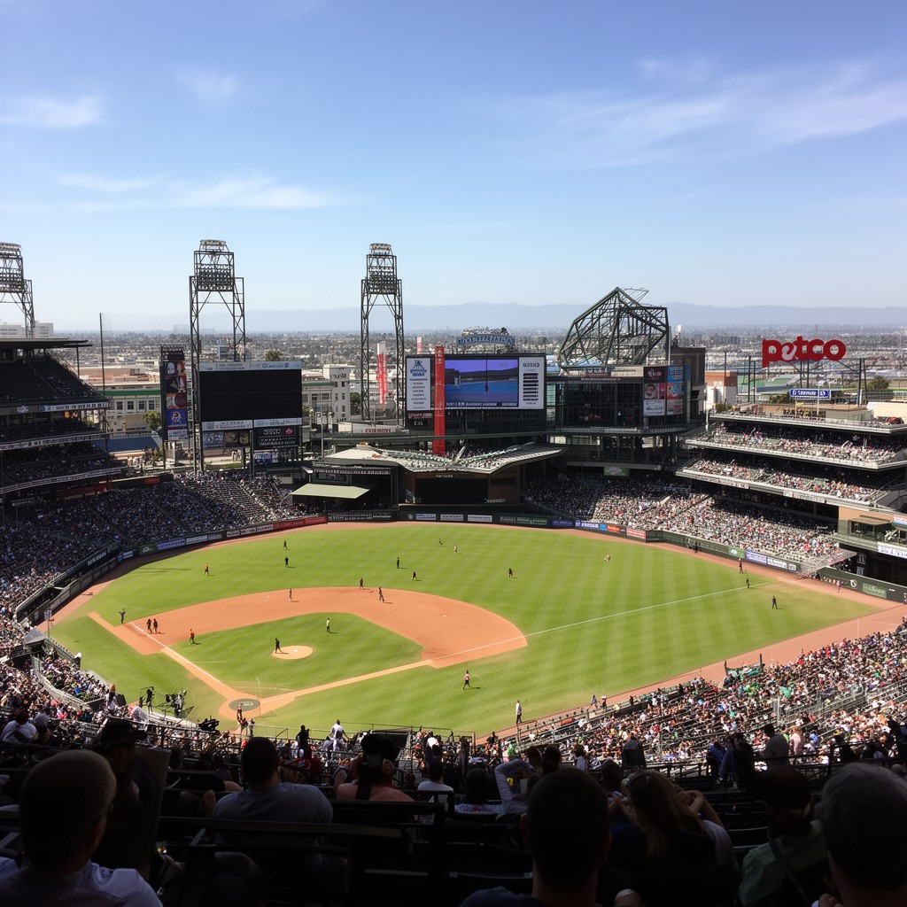 AI-generated illustration of Petco Park