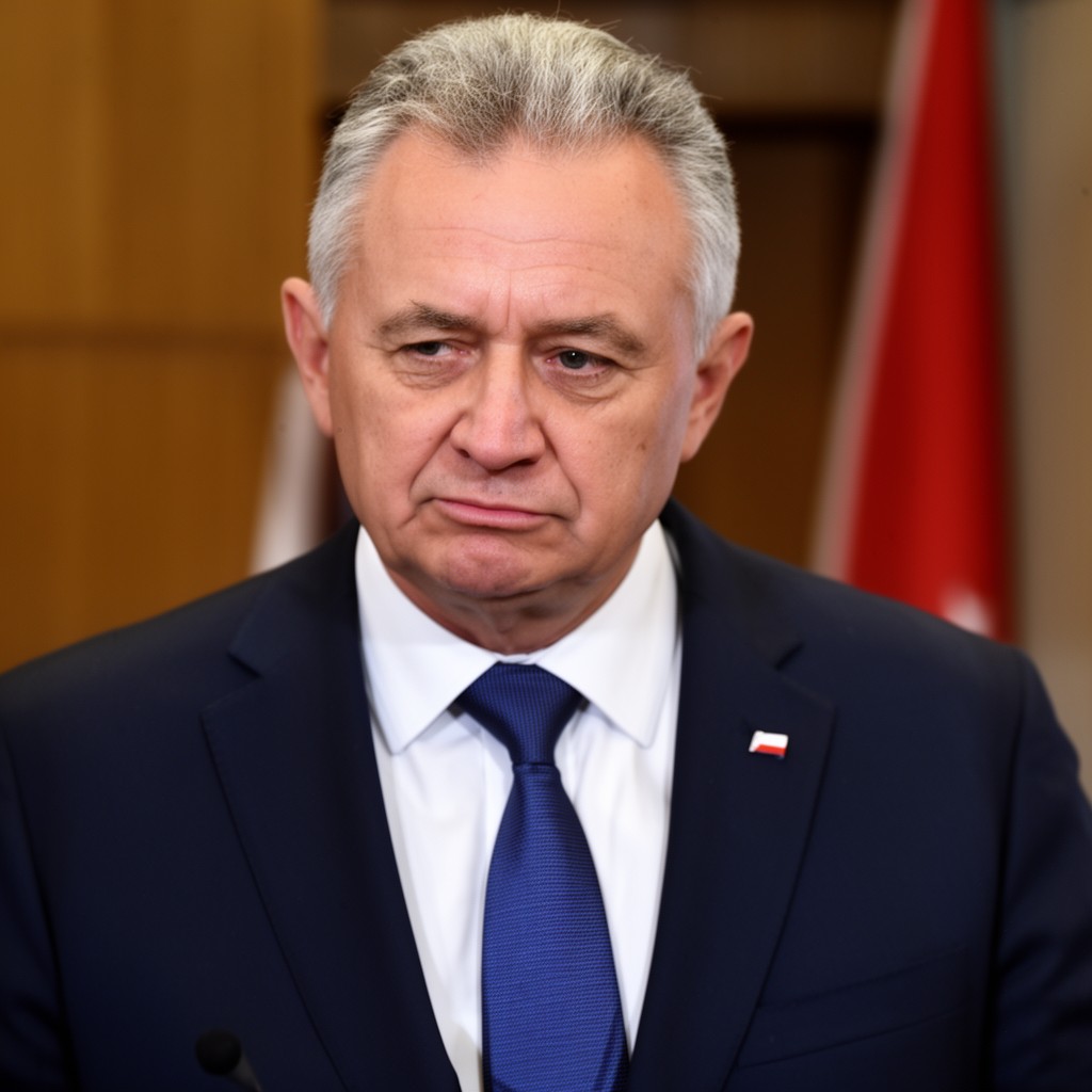 AI-generated illustration of Jarosław Kaczyński