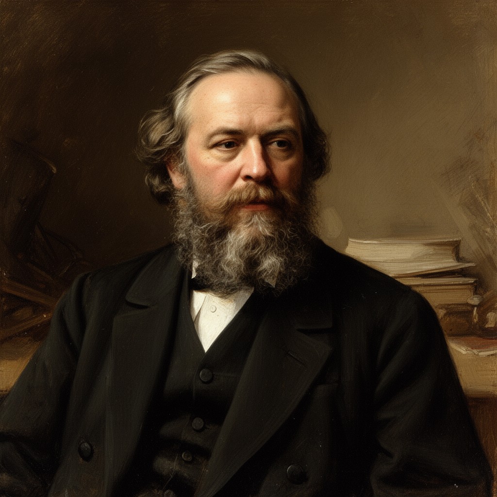 AI-generated illustration of Friedrich Engels