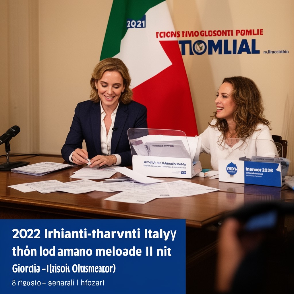 AI-generated illustration of 2022 Italian general election