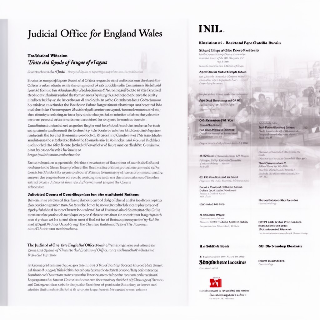 AI-generated illustration of Judicial Office for England and Wales