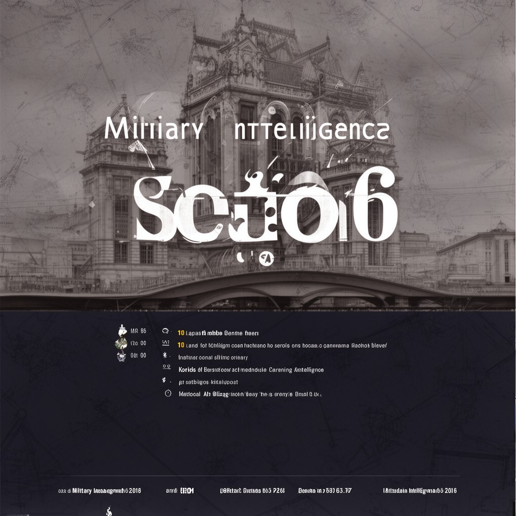 AI-generated illustration of Military Intelligence, Section 6