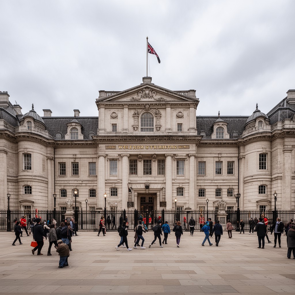AI-generated illustration of Wellington Barracks