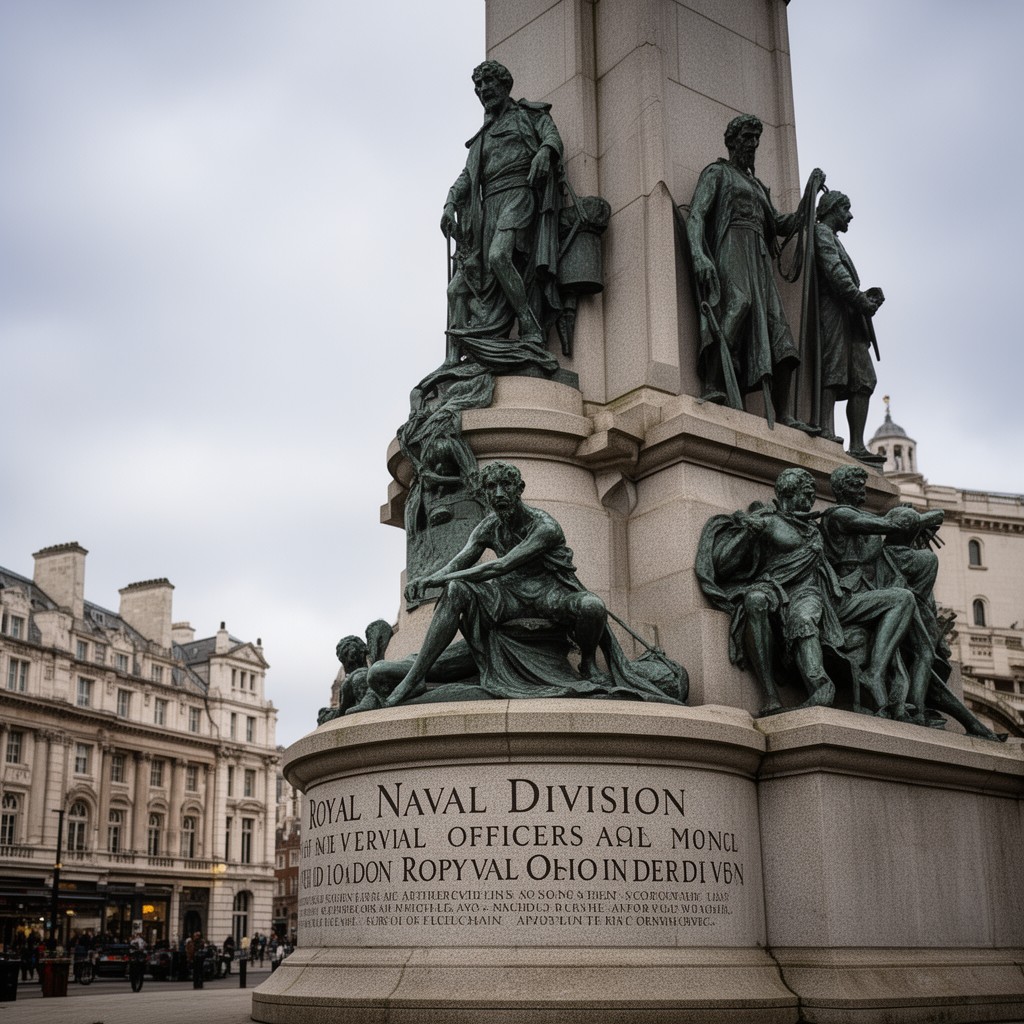 AI-generated illustration of Royal Naval Division War Memorial